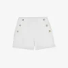 Ted Baker Llaylas High-rise Embossed-buttons Twill Shorts