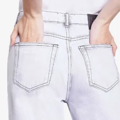 THE KOOPLES Straight-leg Mid-rise Distressed Jeans -Outlet Pique Style Store R04186342 WHITEBLEACH ALT04