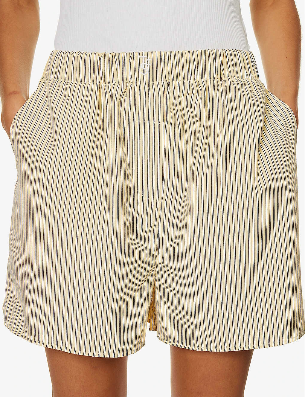 Lui Striped Woven Shorts 5 Lui Striped Woven Shorts - Image 5