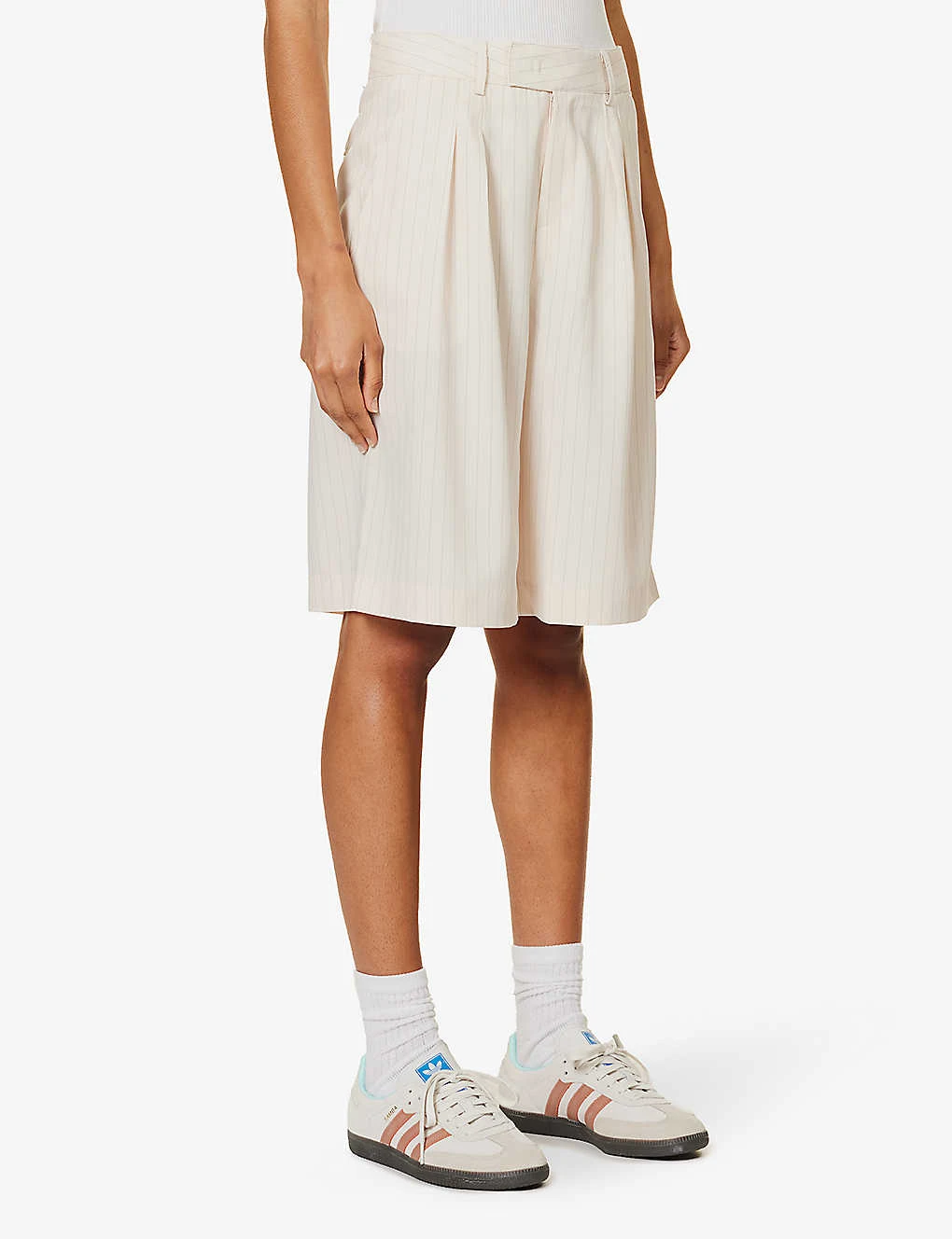 Vivian Striped Woven Shorts 3 Vivian Striped Woven Shorts - Image 3