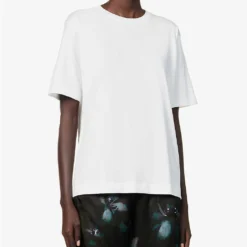 Dries Van Noten Round-neck Relaxed-fit Cotton-jersey T-shirt 7 Dries Van Noten Round-neck Relaxed-fit Cotton-jersey T-shirt -Outlet Pique Style Store R04186665 WHITE ALT02