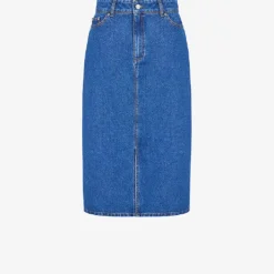 Greta High-rise Organic-cotton Midi Skirt