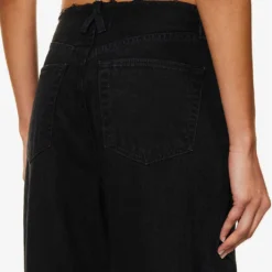 Taylor Pleated Wide-leg Relaxed-fit Denim Jeans -Outlet Pique Style Store R04186799 SHADOWRIDGE ALT05