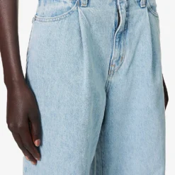 Kennedy Raw-waistband Wide-leg Mid-rise Jeans -Outlet Pique Style Store R04186800 POWDERBLUE ALT04