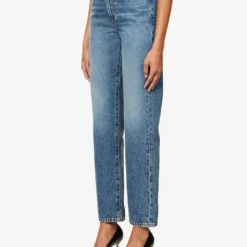 London Straight-leg Mid-rise Jeans -Outlet Pique Style Store R04186802 SALVATIONLAKE ALT02