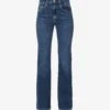 Sophie Flared-leg Mid-rise Cotton-blend Jeans
