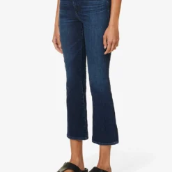 Jodi Crop Flared-leg High-rise Cotton-blend Jeans -Outlet Pique Style Store R04186806 5YEARSOVERNIGHT ALT02