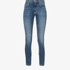 Legging Ankle Slim-leg Mid-rise Cotton-blend Jeans