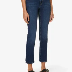 Mari Straight-leg High-rise Cotton-blend Jeans -Outlet Pique Style Store R04186814 MIDNIGHTTOKYO ALT02