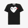 Comme Des Garçons Play Heart-appliqué Regular-fit Cotton-jersey T-shirt