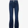 FRAME Le Double High Flare Stretch-denim Jeans