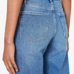 FRAME Le Palazzo Wide-leg Slim-fit Stretch-denim Jeans -Outlet Pique Style Store R04187456 DRIZZLE ALT05