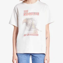 THE KOOPLES Eagle Screen-print Cotton-jersey T-shirt 7 THE KOOPLES Eagle Screen-print Cotton-jersey T-shirt -Outlet Pique Style Store R04187758 ECRU ALT02