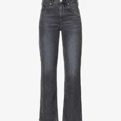 Isabel Marant Etoile Belvira Faded-wash Flared-leg High-rise Woven Jeans