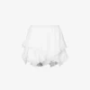 Isabel Marant Etoile Kaddy Tiered Frilled-trim High-rise Cotton Shorts