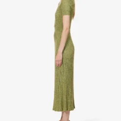 Avant Knitted-texture Silk And Cashmere-blend Maxi Dress -Outlet Pique Style Store R04189134 BORDEAUXMULTI ALT02