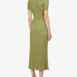 Avant Knitted-texture Silk And Cashmere-blend Maxi Dress -Outlet Pique Style Store R04189134 BORDEAUXMULTI ALT03