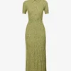 Avant Knitted-texture Silk And Cashmere-blend Maxi Dress