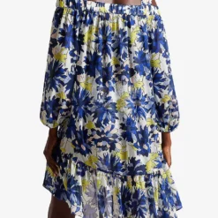 Ted Baker Rossey Floral-print Recycled-polyester Maxi Cover-up -Outlet Pique Style Store R04189304 NATURAL ALT02