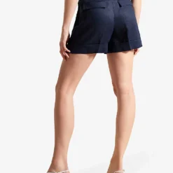 Ted Baker Reeane Belted Linen Shorts -Outlet Pique Style Store R04189331 NAVY ALT03