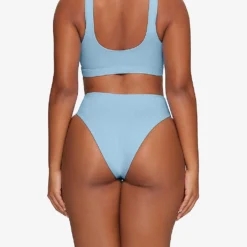 Scoop-neck Recycled Stretch-nylon Bikini Top 7 Scoop-neck Recycled Stretch-nylon Bikini Top -Outlet Pique Style Store R04189616 IRISBLUE ALT03