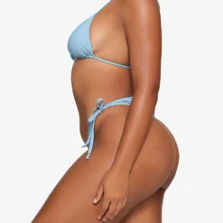 Triangle Recycled Stretch-nylon Bikini Top 6 Triangle Recycled Stretch-nylon Bikini Top -Outlet Pique Style Store R04189617 IRISBLUE ALT02