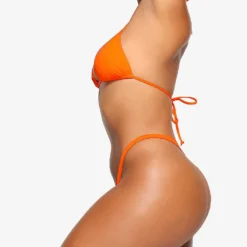 High-rise Recycled Stretch-nylon Bikini Bottoms -Outlet Pique Style Store R04189636 ORANGE ALT02