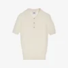 CLAUDIE PIERLOT Monpolo Collared Short-sleeve Knitted Polo