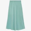 CLAUDIE PIERLOT Sapino High-waisted Satin Midi Skirt