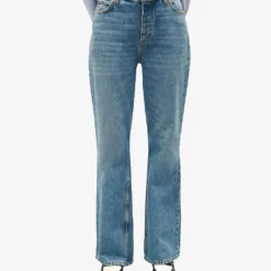 CLAUDIE PIERLOT Planete Straight-leg Mid-rise Jeans -Outlet Pique Style Store R04189890 BLEUS ALT02