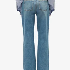 CLAUDIE PIERLOT Planete Straight-leg Mid-rise Jeans -Outlet Pique Style Store R04189890 BLEUS ALT03