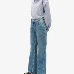 CLAUDIE PIERLOT Planete Straight-leg Mid-rise Jeans -Outlet Pique Style Store R04189890 BLEUS ALT04