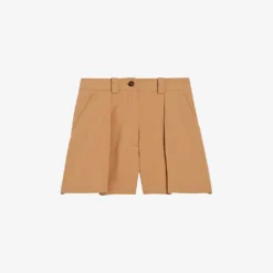 CLAUDIE PIERLOT Eden Pleated Stretch-woven Shorts