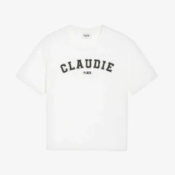 CLAUDIE PIERLOT Logo-print Short-sleeve Cotton T-shirt