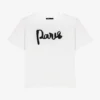 Maje Tamina 'Paris' Chiffon-lettering Cotton T-shirt