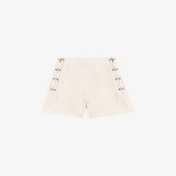 Maje Ivileno Lace-up Tweed Shorts