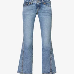 Levis Noughties Bootcut Flared Low-rise Stretch-cotton Blend Denim Jeans