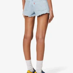 Levis 501 Original High-rise Stretch-denim Shorts -Outlet Pique Style Store R04191368 PROMISEME ALT03