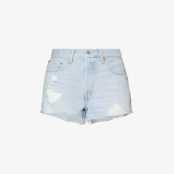 Levis 501 Original High-rise Stretch-denim Shorts