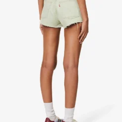 Levis 501 Original High-rise Denim Shorts -Outlet Pique Style Store R04191370 MYMUSESHORT ALT03