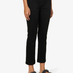 Paige Mayslie Straight-leg Mid-rise Stretch-denim Jeans -Outlet Pique Style Store R04192060 BLACKOVERDYE ALT02