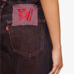 Charli Cohen X Diablo IV Brand-embroidered High-rise Regular-fit Upcycled Jeans 10 Charli Cohen X Diablo IV Brand-embroidered High-rise Regular-fit Upcycled Jeans -Outlet Pique Style Store R04192234 REDRED ALT04