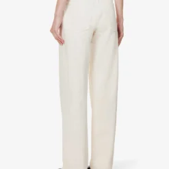 RE/DONE Brand-patch Straight-leg Mid-rise Jeans -Outlet Pique Style Store R04192452 VINTAGEWHITE ALT03