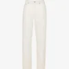 RE/DONE Brand-patch Straight-leg Mid-rise Jeans