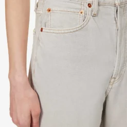 RE/DONE Wide-leg High-rise Denim Jeans -Outlet Pique Style Store R04192454 GREYISH ALT04