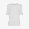 Whistles Essential Crew-neck Ribbed Stretch-woven T-shirt
