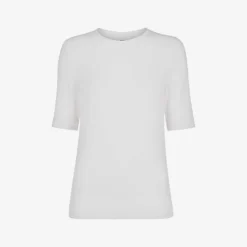 Whistles Essential Crew-neck Ribbed Stretch-woven T-shirt