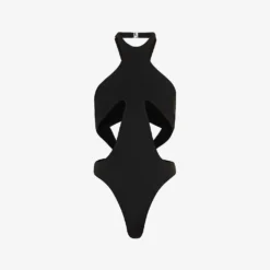 Mugler Halterneck Cut-out Swimsuit