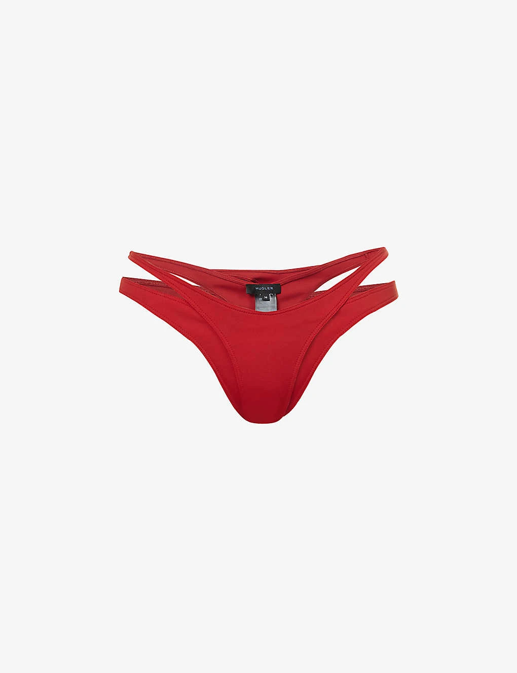 Mugler Layered Mid-rise Bikini Bottoms 1 Mugler Layered Mid-rise Bikini Bottoms