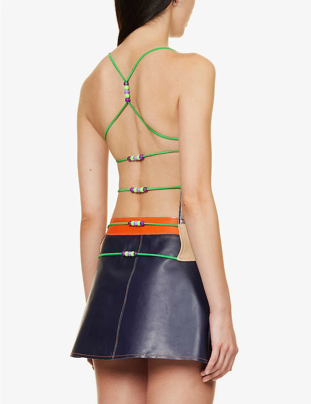 Lulu V-neck Check-pattern Upcycled Top 4 Lulu V-neck Check-pattern Upcycled Top - Image 4